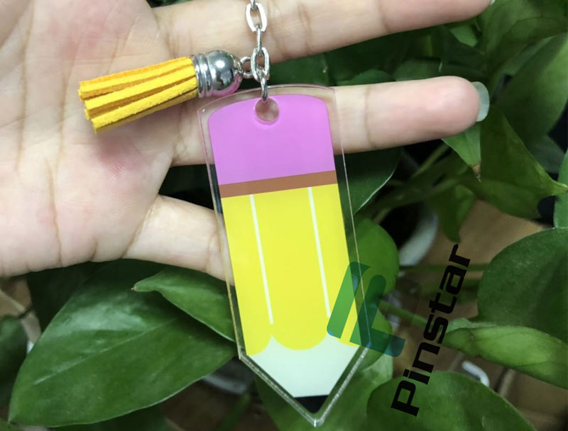 pencil-acrylic-keychain